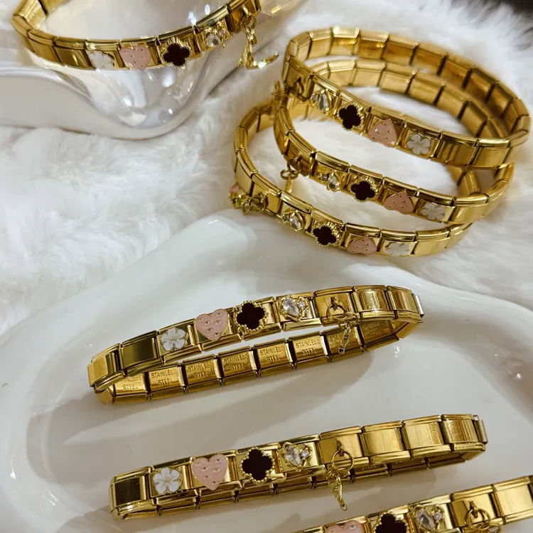 不锈钢手链 新人福利款欧美风模块手链