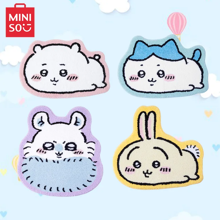 【可爱上新】名创优品 Chiikawa系列周边毛绒地垫可爱防滑吸水商品图