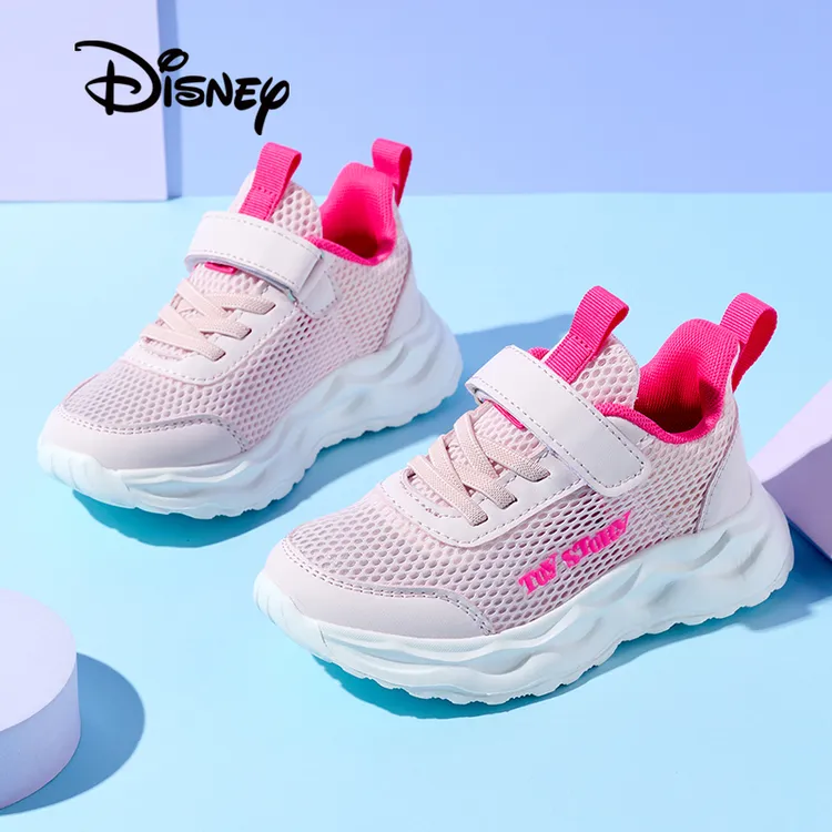 迪士尼女童单网透气运动鞋2025夏季新款中大童软底轻便休闲跑步鞋