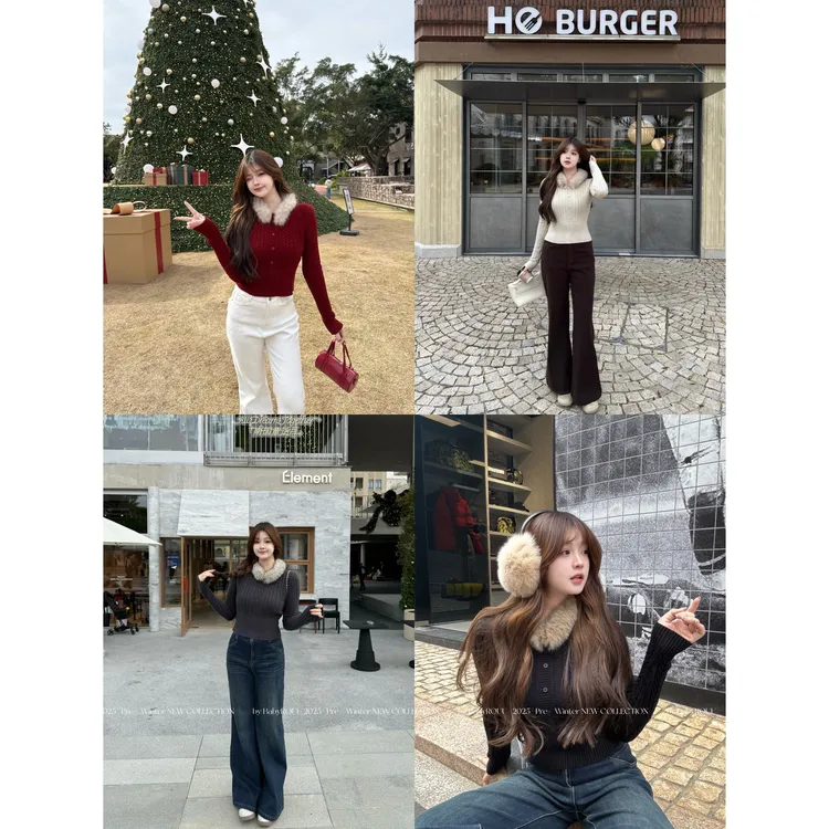 【暖绒慵懒】温与柔 这件毛绒氛围感毛衣我爱了~气质显瘦长袖上衣