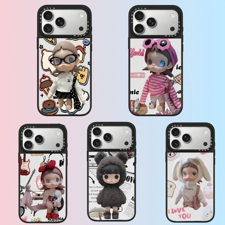 【镜面嘎子姐】适用苹果iPhone17ProMax/16女款磨砂可爱手机保护套