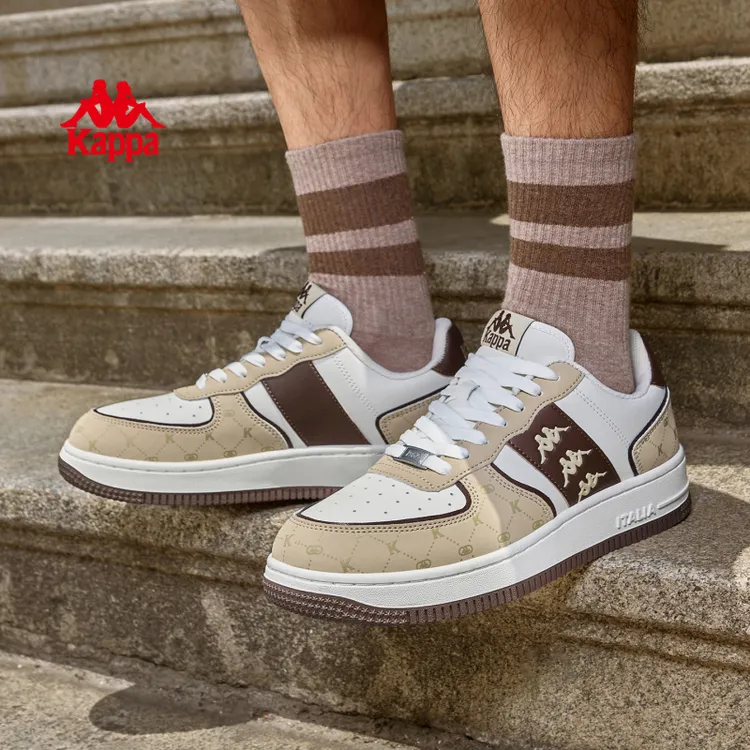 Kappa卡帕男鞋时尚潮流百搭板鞋情侣款软底运动休闲鞋K0FX5CC06CJ