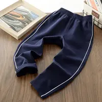 【校服裤】童装中大童简约藏青色长裤老师推荐大码学生校裤258QK09