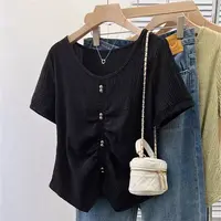 【T恤】高档新款上衣设计感时装女装服装2701[XSLF]Q