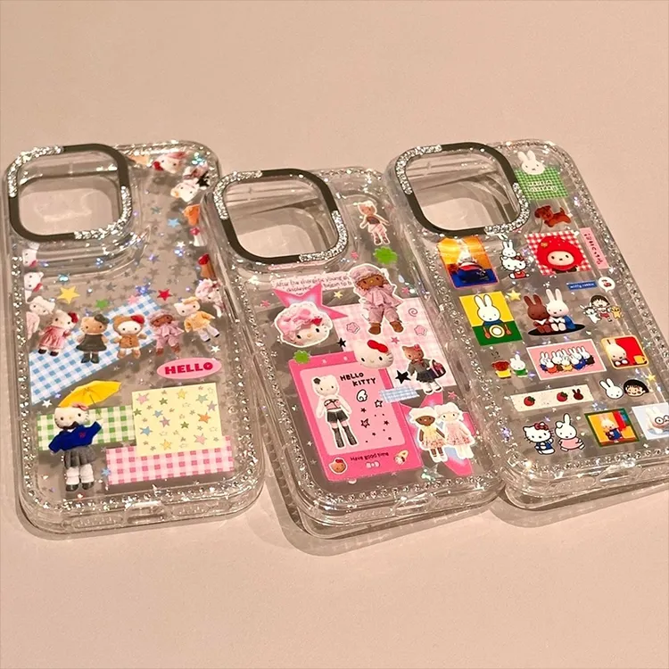 诚星泽可爱卡通适用iPhone16promax手机壳苹果15新款14防摔13软12