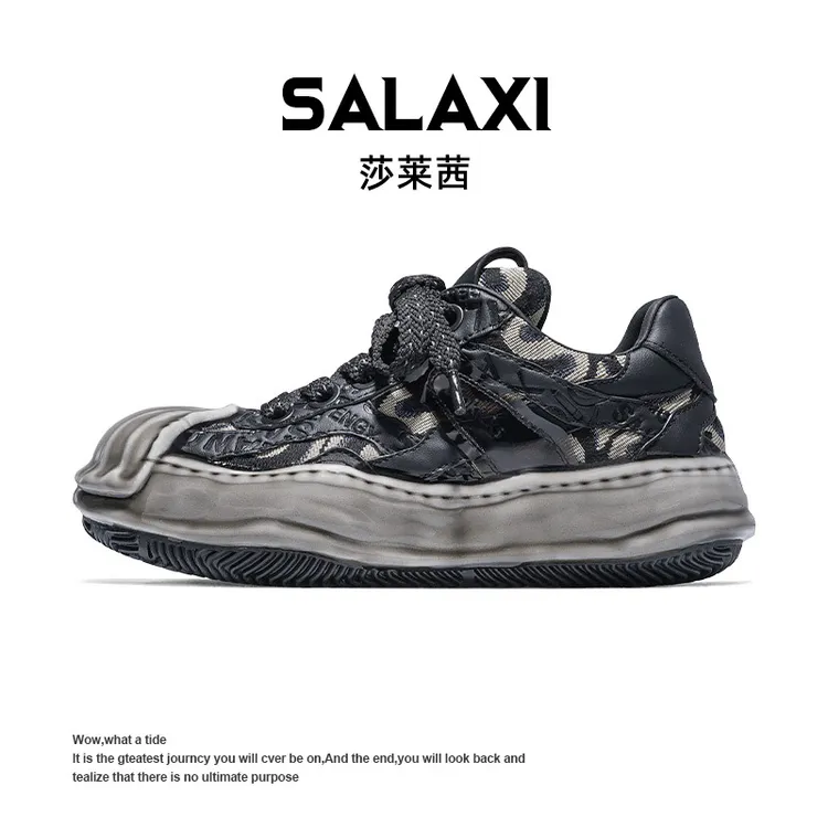 SALAXI/莎莱茜2025冬季刺绣溶解潮鞋运动明星同款美式鞋子男女