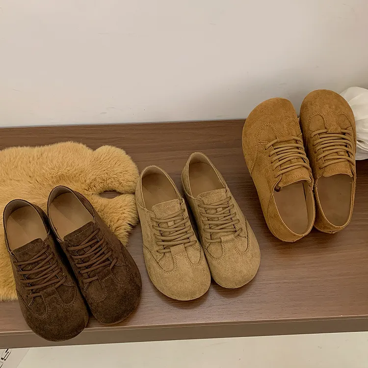 勃肯鞋女2025年秋季新款软底透气百搭休闲德训鞋两穿软底复古单鞋