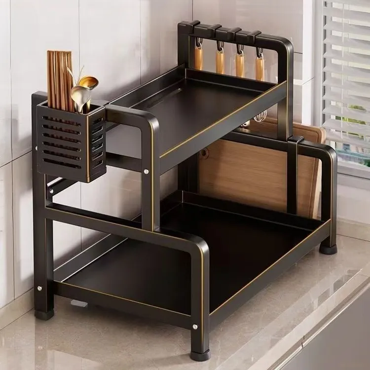 加厚调料架厨房调味品佐料刀具筷子置物架台面多功能收纳架调料架