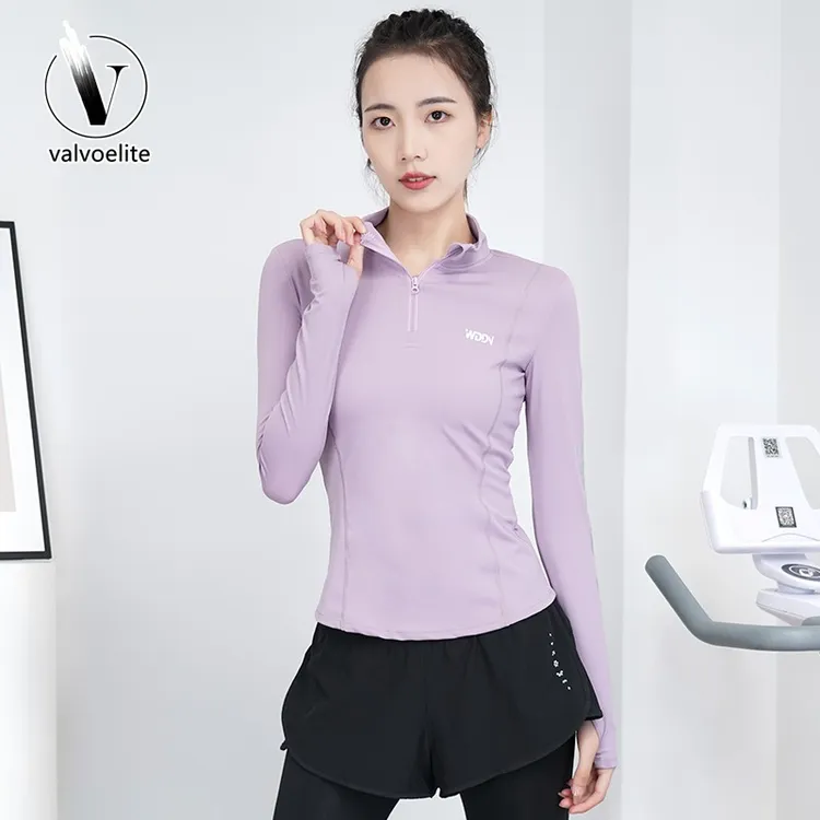 VALVOELITE户外速干运动上衣秋季薄款网球服高级感网红健身服长袖
