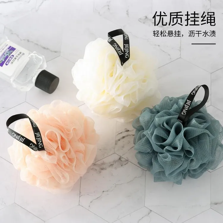 浴室通用沐浴球澡花洗浴搓澡巾挂绳沐浴花高档起泡悬挂可爱