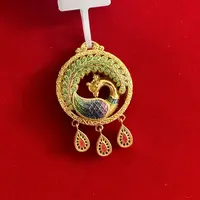 【思思专享】 足金999饰品 孔雀平安扣吊坠 21.09 GP