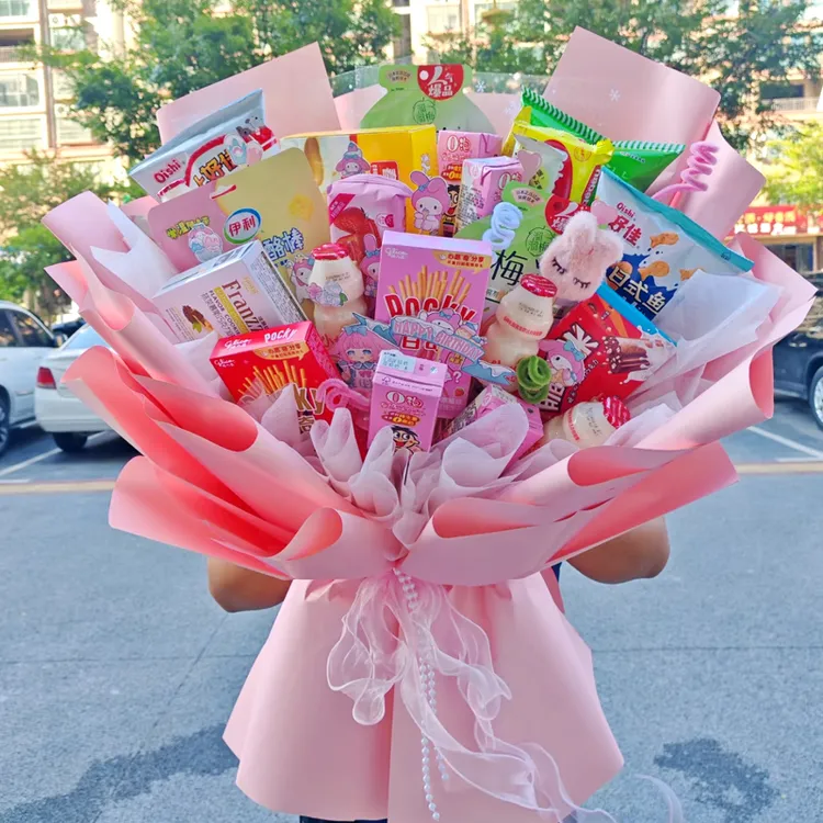 六一儿童节零食水果花束diy材料全套生日礼物送闺蜜姐妹花束包装