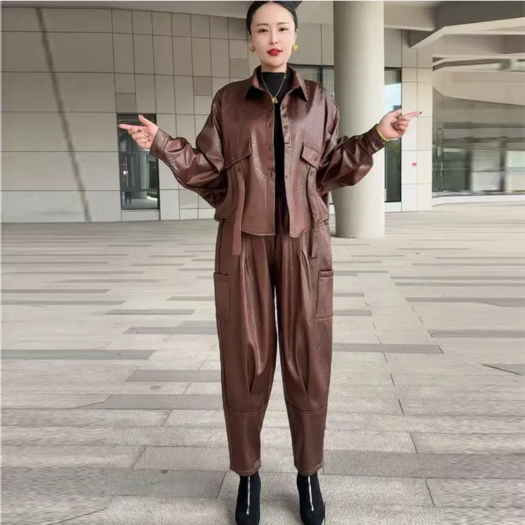 套装秋季气质休闲风街头风中国风时尚套装运动百搭