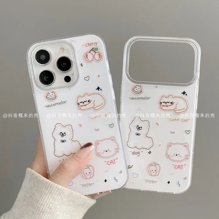 IMD奶油适用iphone17promax苹果16手机壳15/14/13/12华为动物水果