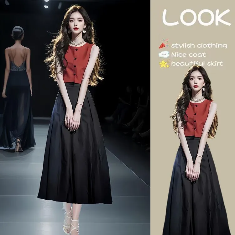 2024夏季新款韩剧穿搭小香风气质高级感套装裙今年流行两件套女装