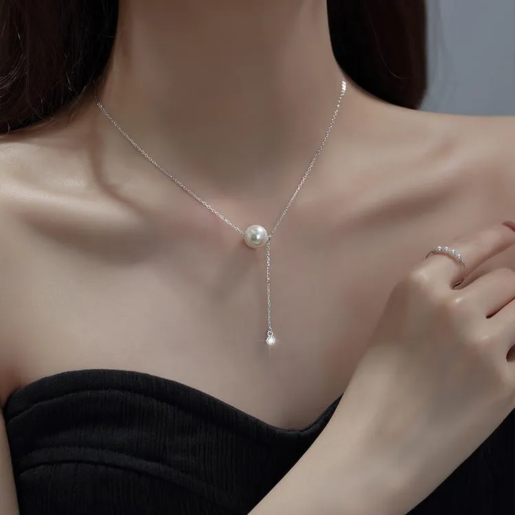 CIOEM KOUIM 吊坠925银 高级感路路通施家珍珠项链女ins复古设计
