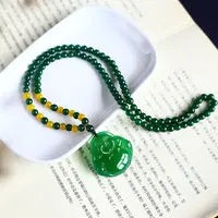 【珍玉严选】精美时尚玉石大肚佛公吊坠【附证书和礼盒】玉髓JD004111