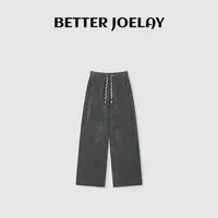 BETTER JOELAY-【工业诗人】时尚休闲风直筒裤子宽松百搭KKH2359
