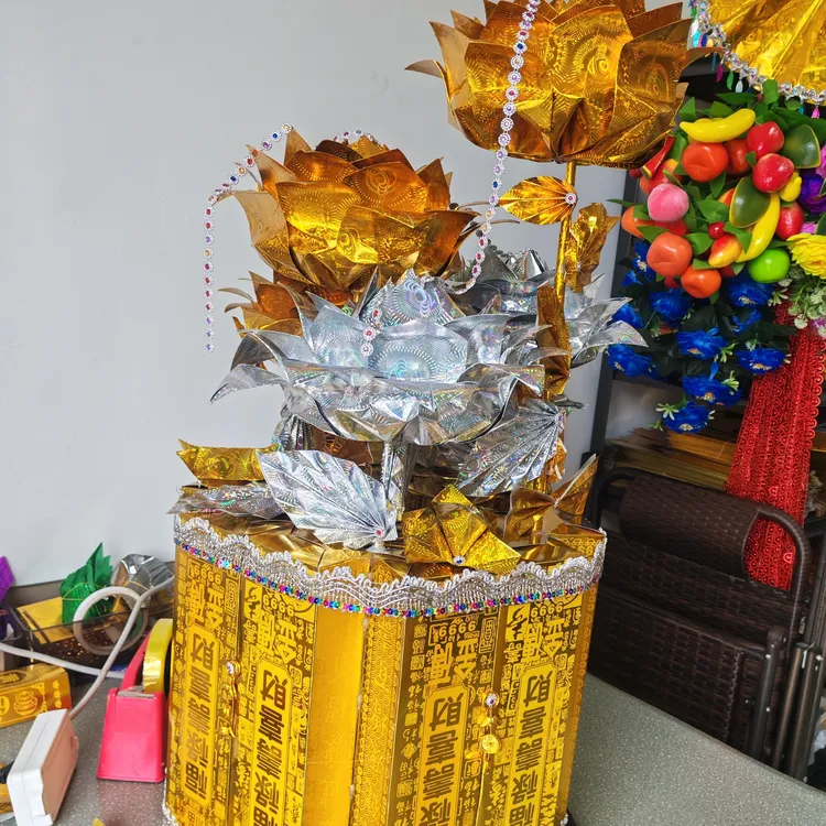 大个五七花用纸折纸，女儿送给逝去亲人的礼物带教程