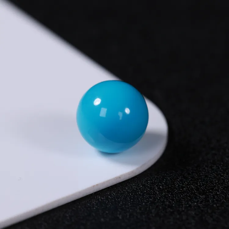 精品瓷高蓝色14mm圆珠单珠散珠隔配珠配饰对珠手串项链diy配饰件