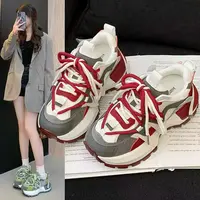 欧货2025早秋新款时尚潮流百搭松糕厚底增高休闲鞋女英伦风