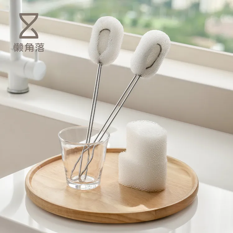 懒角落海绵杯刷洗杯子专用刷子神器水杯清洁长柄无死角洗保温杯瓶