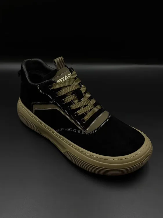 欧洲站2025秋冬[单棉同款]高品质男士透气头层磨砂牛皮休闲鞋