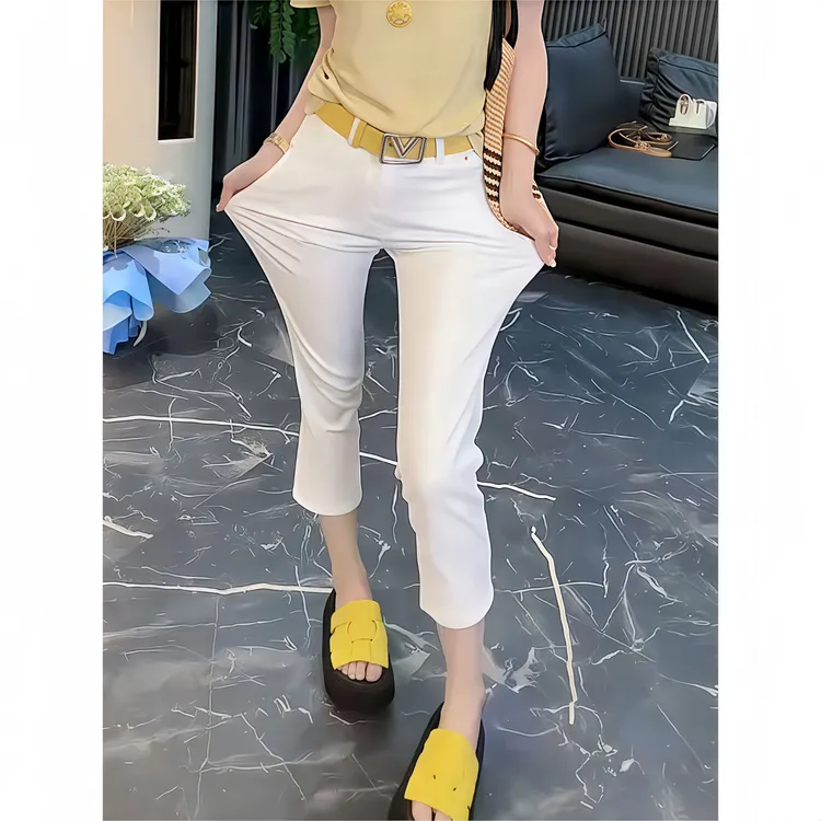 小个子高腰弹力显瘦百搭烟管裤女秋冬新款时尚直筒遮肉八分牛仔裤