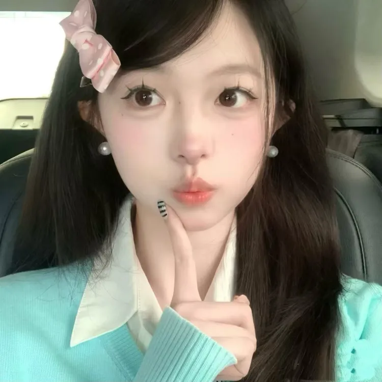 元气少女粉嫩波点蝴蝶结发夹甜美高级感夏日丸子头装饰夹子发卡女