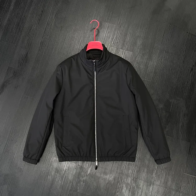 晶选-极简风修身型纯色都市极简风男士秋冬季棉服