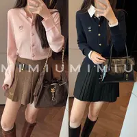 【mimius】U 露思同款全羊毛减龄可爱小熊刺绣针织衫 WG09155