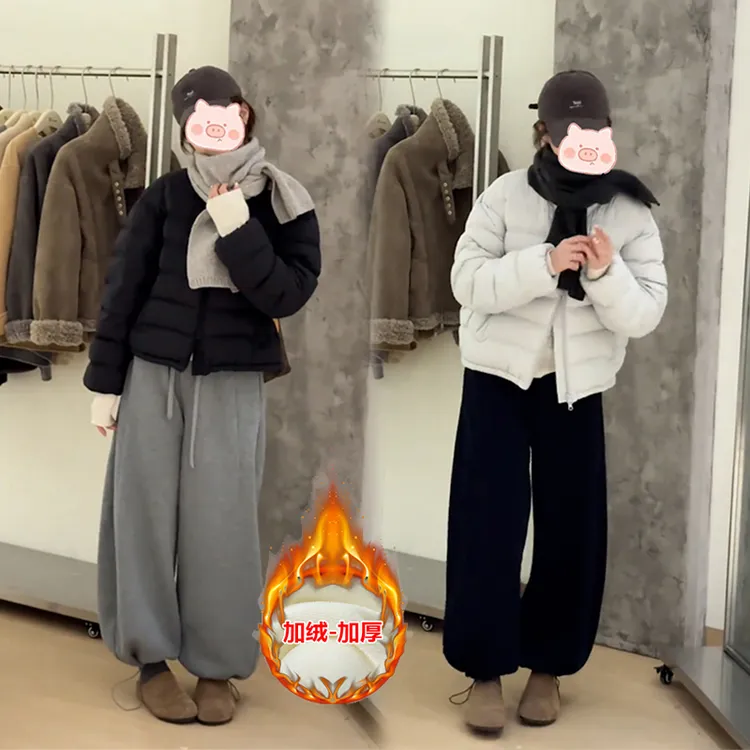 时尚设计感氛围感排骨羽棉服外套2025冬季新款温柔风显瘦两件套潮