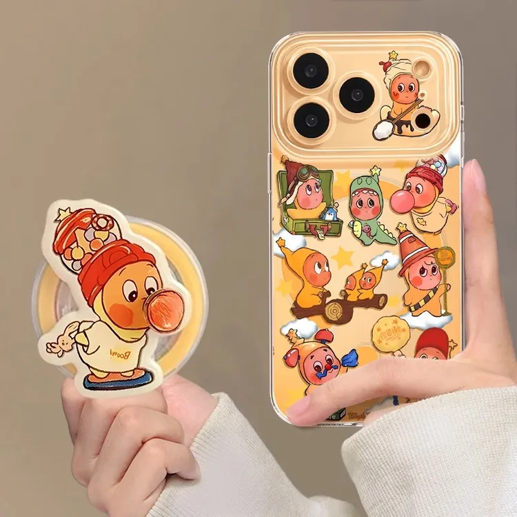 适用苹果17promax手机壳磁吸iphone17带支架16星星人网红新款pro