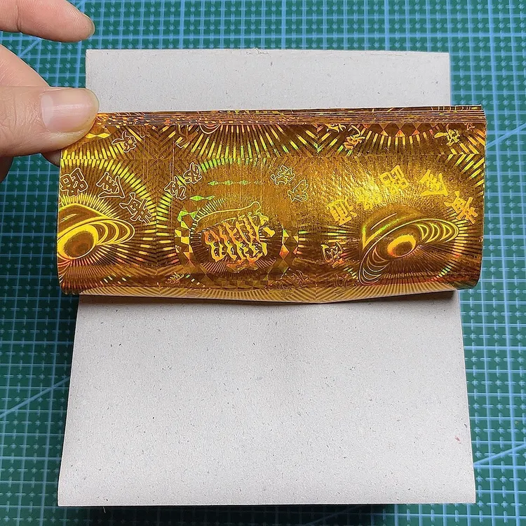 200张选择五彩金银镭射印花覆膜莲花手工折纸可用于创意