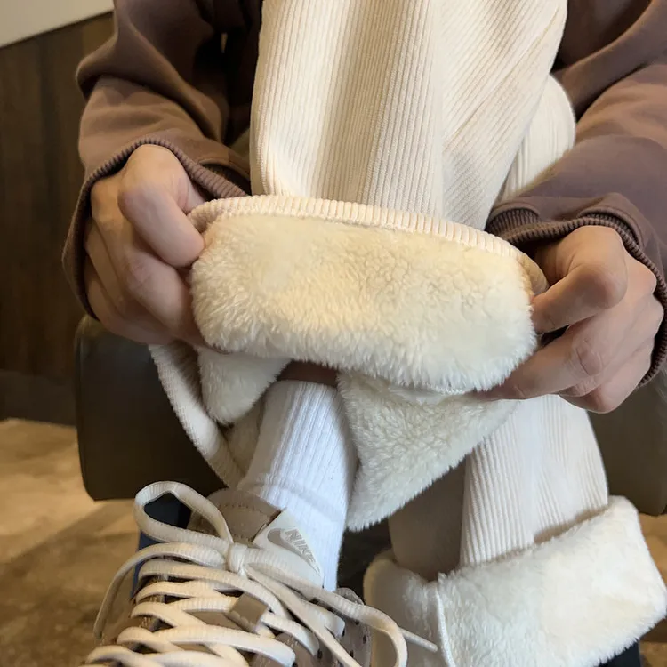 400g重磅灯芯绒裤子男冬季潮流直筒休闲裤宽松保暖加绒加厚卫裤