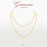 G XIAOXIAO 镀K金 时尚气质经典高级简约百搭长款蛇骨项链 NX265