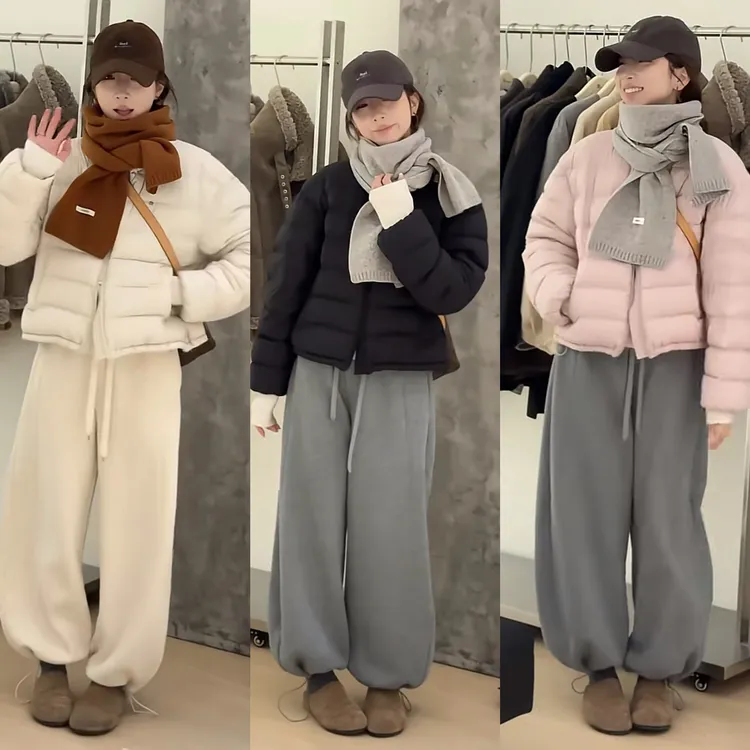 爆款时尚流行排骨羽绒服女装2025冬季韩系爆款保暖白鸭绒短款外套