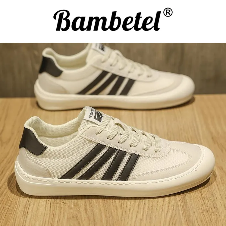 Bambetel网鞋男新款夏季透气薄款网面板鞋男款百搭时尚夏天鞋子休