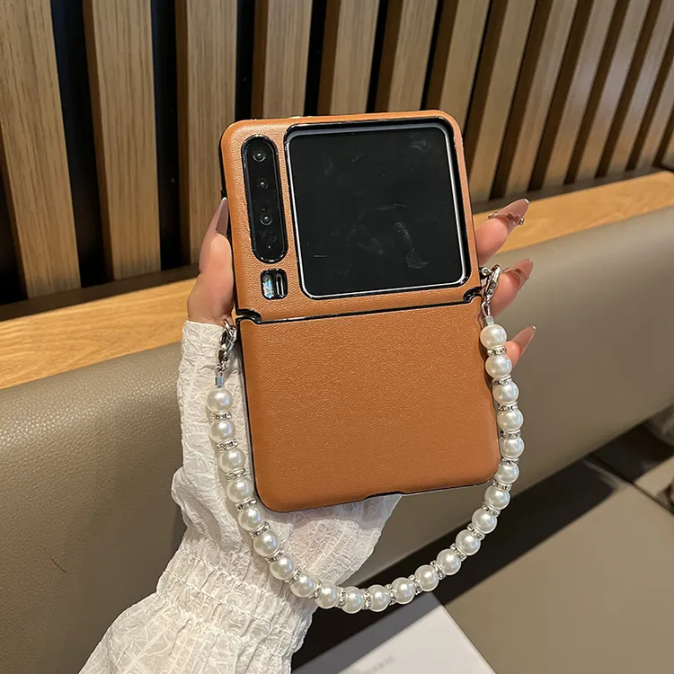 适用于华为PuraX手机壳纯色素皮连体皮套手提链purax保护壳潮流壳