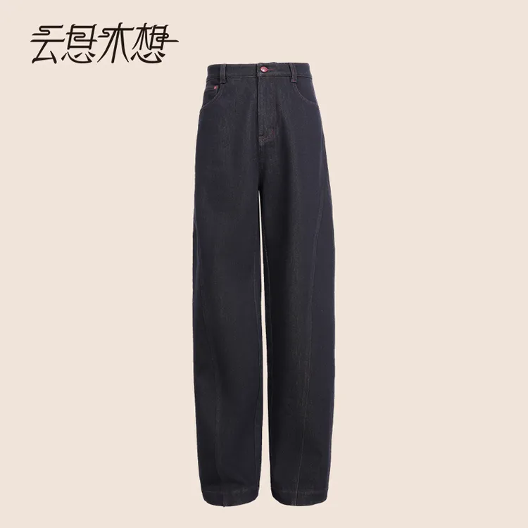 Ysimo-X云思木想  岁月华光  新款民族风复古弯刀牛仔裤14345
