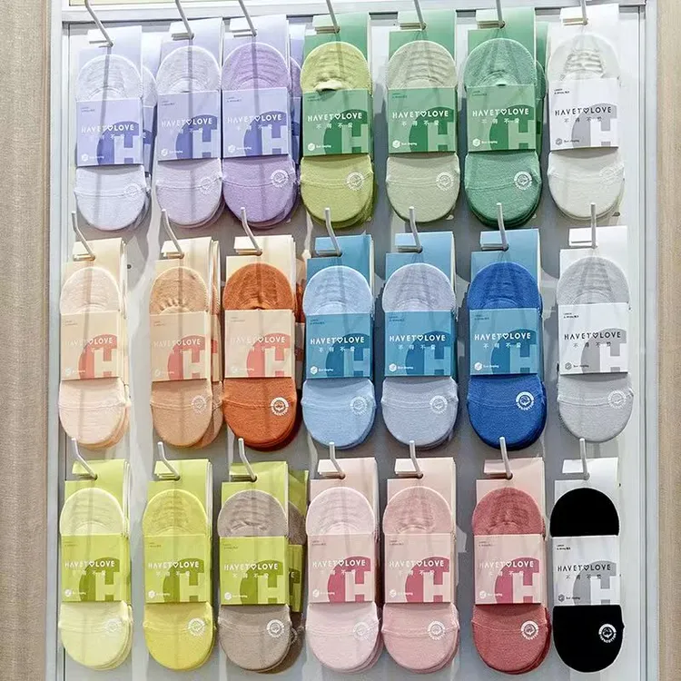 透气船袜女夏季薄款隐形袜防滑不掉跟防臭无骨男士浅口棉袜吸汗