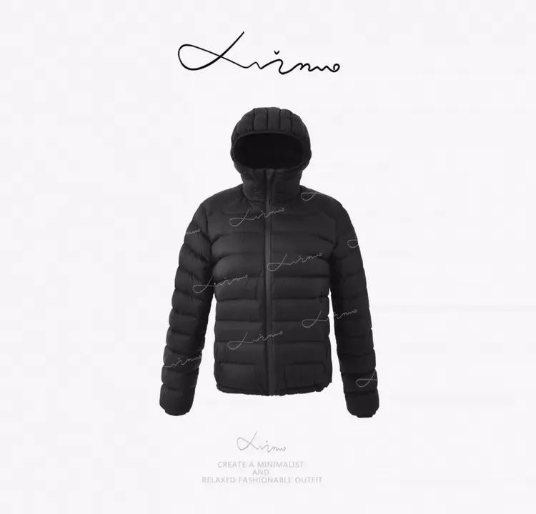 90白鸭绒充绒200+经典排骨连帽运动休闲羽绒服 秋冬显瘦女装G3746