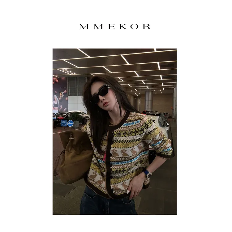 MMEKOR“澳洲童话”毛衣 2025新款秋款时髦书呆子百搭上衣 30608