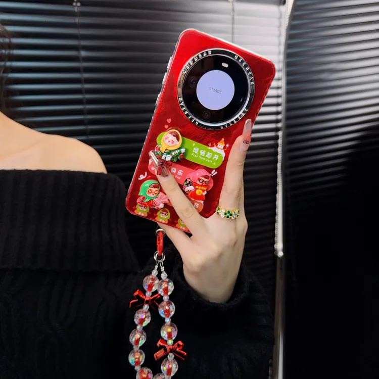 适用华为mate60pro手机壳新款mate60套huawei卡通公仔嘎嘎有钱女p