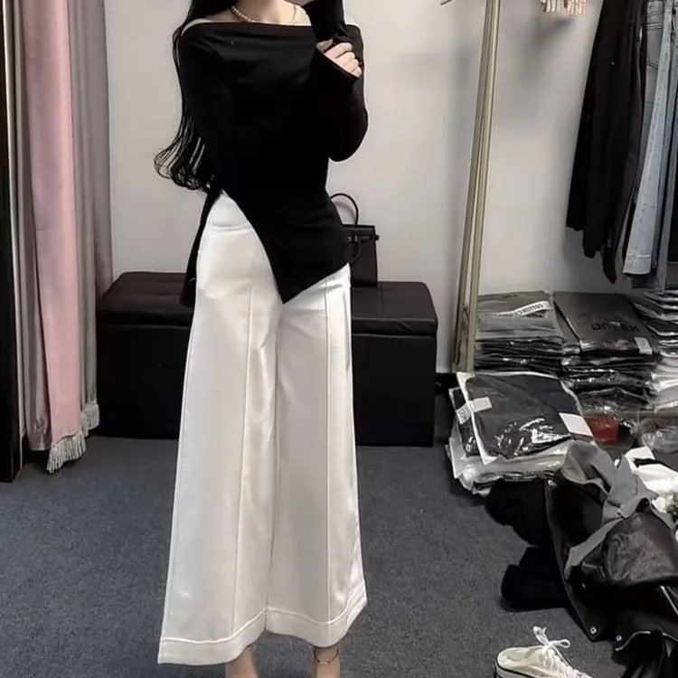 2025春夏新款时尚显瘦气质女士网红洋气两件套百搭款K8066