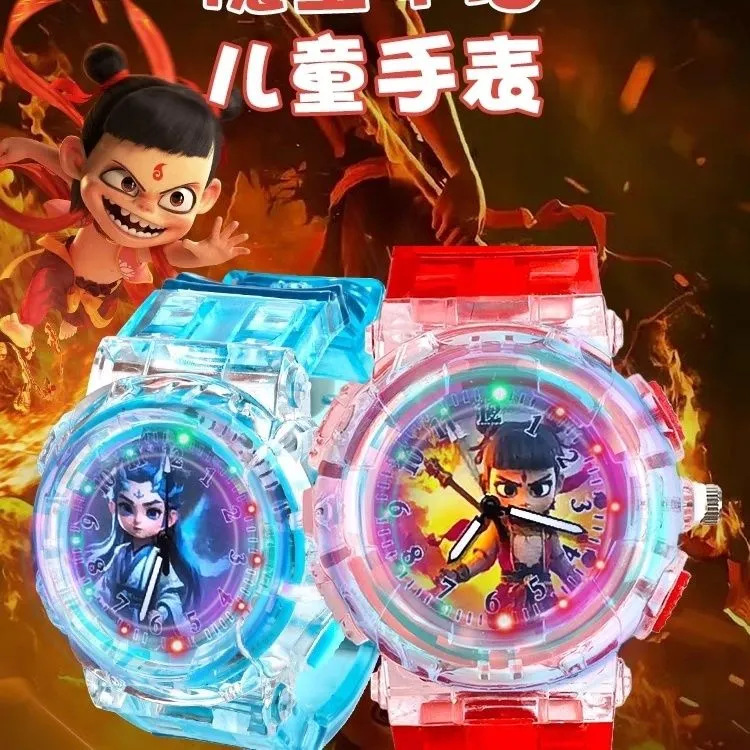 哪吒2之魔童闹海敖丙儿童手表玩具发光防摔炫酷闪光小朋友电子表