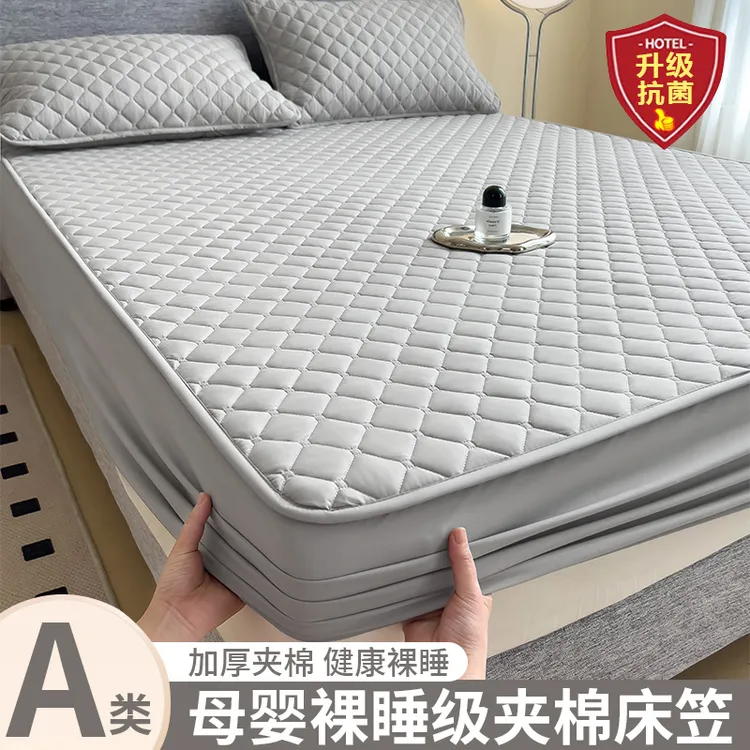 2025新款夹棉床罩套床笠罩加厚单件床垫保护罩家用全包防滑床单罩