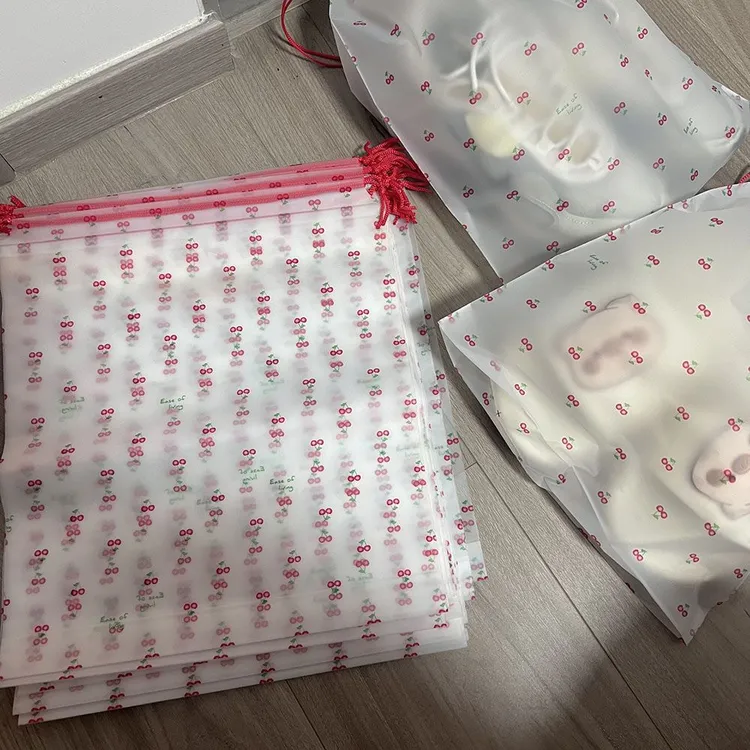 鞋子收纳袋抽绳可爱ins旅行便捷式防尘防潮束口抽绳打包搬家袋