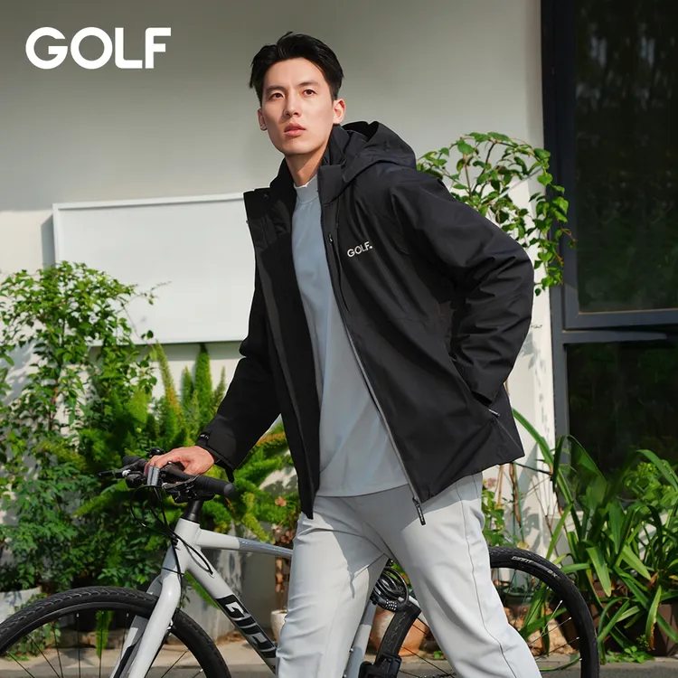 GOLF高尔夫防风防水三合一可拆卸男女棉服夹克冲锋衣1级