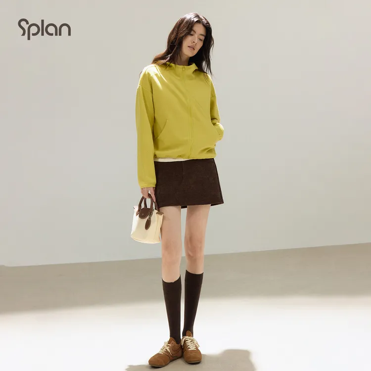 【秋季新品】SPLAN 简约时尚防风连帽上装外套25832